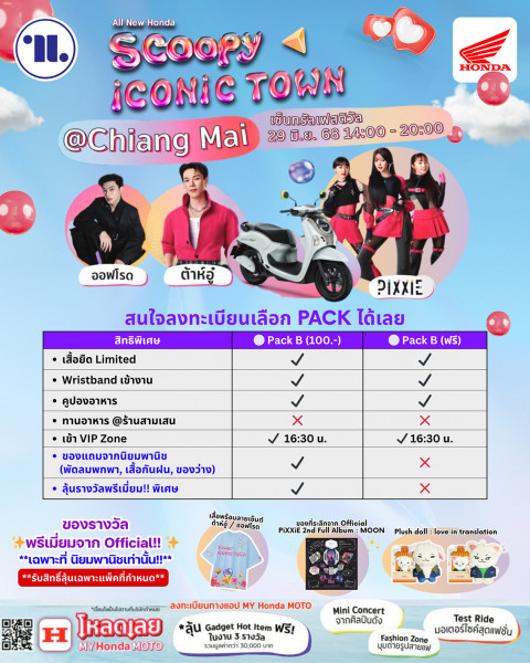 Scoopy IMaiconic Town @Chiang  รวมพลังสายแฟ สายไอคอนิค กับกิจกรรมสุดเทรนด์แห่งปี!