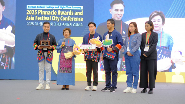 จังหวัดเชียงใหม่พร้อมภาคีความร่วมมือร่วมรับรางวัลเทศกาล IFEA Asia Pinnacle Awards & ASIA Festival City Conference 2025